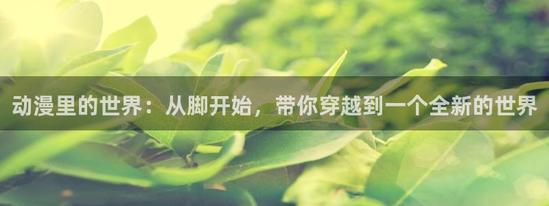 动漫天堂动漫大全：动漫里的世界：从脚开始，带你穿越到一个全新的世界