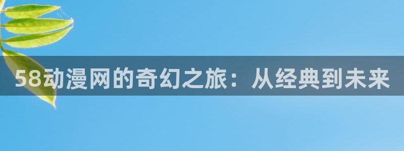 动漫天堂推荐动漫：58动漫网的奇幻之旅：从经典到未来