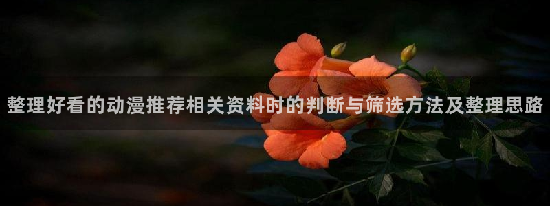 动漫天堂动画片在线观看：整理好看的动漫推荐相关资料时的判断与筛选方法及整理思路